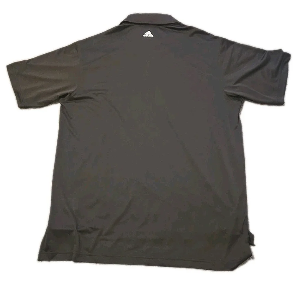Adidas Climalite Polo Mens Large Black Short Sleeve Golf Performance Athletic L‎